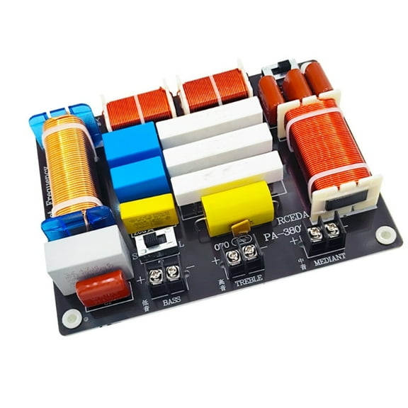 AOOOWER Highly Power 3 Way Speaker Crossovers With Adjustable High Mids Low Frequency HiFi Sound Quality And NonInterference For Sound Systems