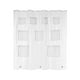 thumbnail image 2 of Cortina de ducha 180x180cm EVA | Mampara impermeable del baño | Diseño estampado en blanco, rellenos reforzados, dobladillo lastrada | Sin Drill | Incluye Hooks | Resistente al desvanecimiento, 2 of 6
