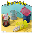 thumbnail image 3 of The perfect stationery storage tool for students! Iron hollow desktop pen holder, colorful mesh round iron mesh bucket, multi-functional design, making learning more efficient‌, 3 of 5