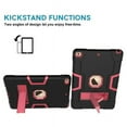 thumbnail image 3 of SOATUTO For iPad 9th 8th 7th Generation iPad 10.2 Inch Case Heavy-Duty Drop-Proof and Shock-Resistant Rugged Hybrid case with Kickstand For for New iPad Tab 10.2 inch 2021 2020 2019 - Black+Black, 3 of 6