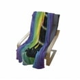 thumbnail image 4 of Colorful Soft Flannel Fleece Throw Blanket, Smooth Transitioned Rainbow Colors in Concentric Form and Mediating Lady, Cozy Plush for Indoor and Outdoor Use, 60" x 80", Multicolor, by Ambesonne, 4 of 6