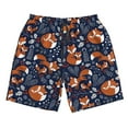 thumbnail image 5 of Goofa Cute Foxes Printed Mens Swim Trunks Summer Quick Dry Short Beach Swimwear Bathing Suits-3X-Large, 5 of 9