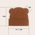 thumbnail image 3 of CPNG Baby Toddler Winter Hats Girls Boys Beanie with Cotton Lining Knitted Knit Winter Hat with Cute Bear Ear Warm Fleece Cap for Cold Weather, 3 of 8