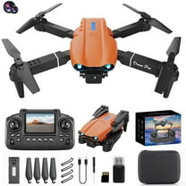 E99 Foldable Quadcopter Drone with 1080P Camera & Remote Screen,2.4G Remote Control,Altitude Hold, Gesture Control,Gift for Boys Girls