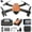 Orange, variant on Black Fpv Drone With Screen Display Remote 2.4G Transmission And Altitude Hold For Easy And Fun Flying