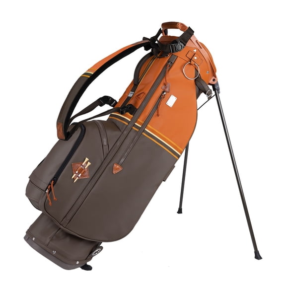 Sun Mountain Golf Mid-Stripe Single Strap Stand Bag Cabin/Umber/Wheat