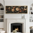 thumbnail image 3 of Large Framed Canvas Print Vintage Vintage Botanical Artwork, Moody Elegance Wall Art Decorative Ready to Hang Painting for Living room Bedroom - 60"x20" Natural Frame, 3 of 7