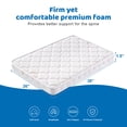 thumbnail image 6 of Excibubblebearbb Pack N Play Mattress, Portable Playpen Mattress for Babies, 38" x 26"x 1.5" Foam Mattress, Breathable Firm Support, Rounded Corners, Pack and Play Topper, 6 of 8