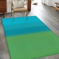 thumbnail image 2 of Color Ombre Striped Area Rugs 4x6 ft Minimalist Green Teal Blue Gradient Modern Washable Rug Non Slip Indoor Carpet Absorbent Floor Mat for Living Room Bedroom Dining Room, 2 of 9