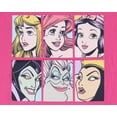 thumbnail image 2 of Disney Princess Girls' 3 Princesses 3 Villains Graphic Block T-Shirt, 2 of 5