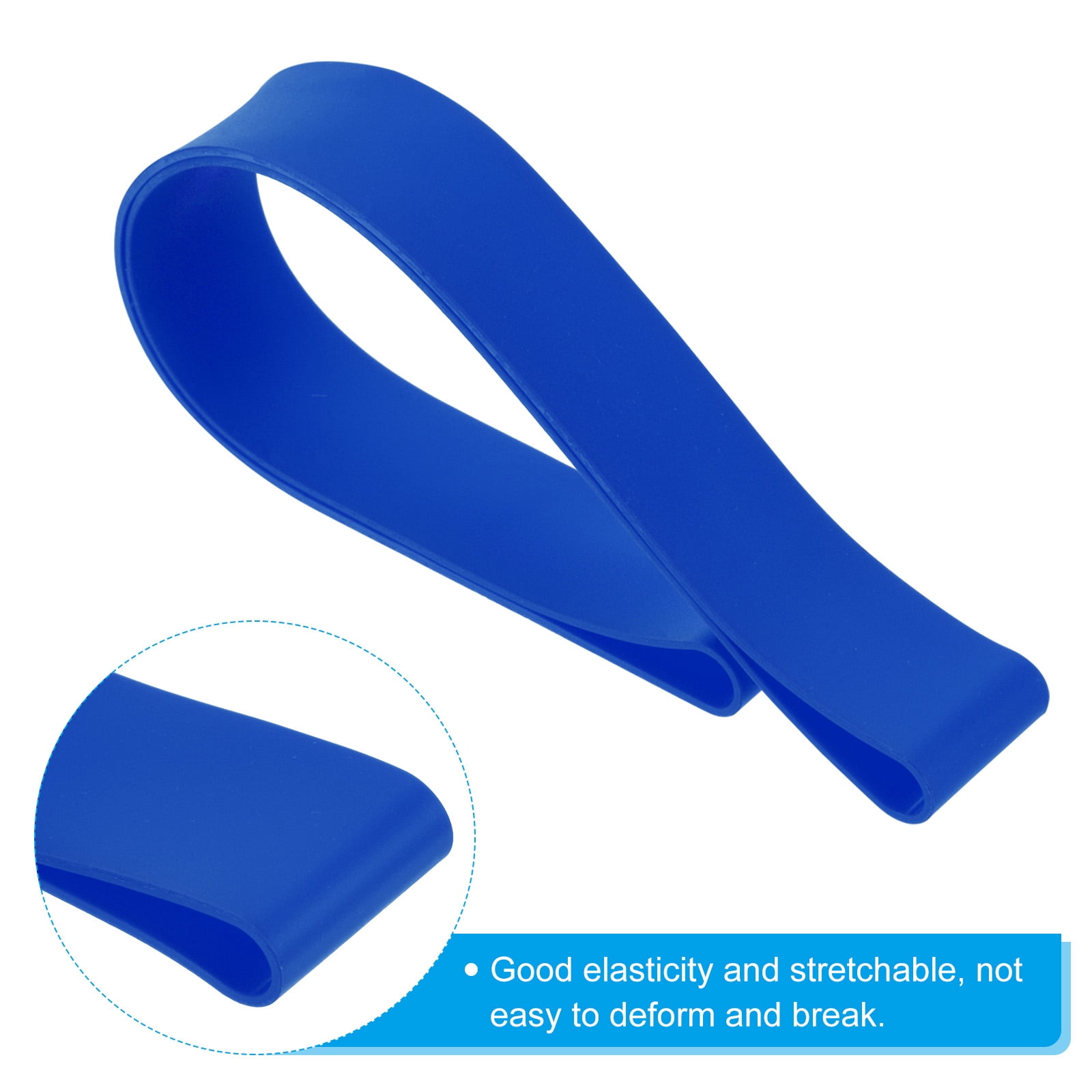 Unique Bargains Towel Band Windproof Holder Stretchable Beach Chair Towel Clips Straps Blue, Gray
