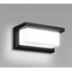 thumbnail image 3 of Aplique de pared LED de 12 W Lightess para exteriores, impermeable, IP66, antracita, cuadrado, aplique de pared de metal, aplique de pared para exteriores, luz LED blanca cálida para balcón, cenador,, 3 of 4