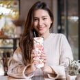 thumbnail image 5 of Cherry Blossoms Floral Plant Skinny Tumblers,Vacuum Insulated Tumbler With Straw, 20 Oz Travel Tumbler,Birthday Gift for Women,Mom,Bridesmaid,Sister Co-worker,Boss and Friends, 5 of 6