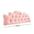 thumbnail image 3 of Yhmxh Twin Reading Bed Headboard Pillow for Colleage Dorm, 39.37"x21.65" Soft Lace Backrest Cushion, Long Backrest Positioning Support Cushion for Sleeping Reading Backrest Pillow, 3 of 6