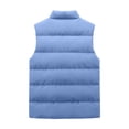 thumbnail image 7 of Iyufng Mens Mock Neck Horizontal Quilted Puffer Vests Zip Up Lightweight Winter Sleeveless Jackets with Zipper Side Pockets, 7 of 7