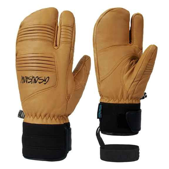 Men's Ski Gloves for Extreme Cold Weather Insulated with Sheepskin for Maximum Warmth and Grip Size:M
