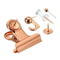 thumbnail image 4 of Uxcell Push Pin Set,5 Style Thumb Tacks Accessory with Push Pin Hook Clips, Rose Golden, 310Pack, 4 of 6