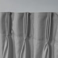 thumbnail image 3 of Exclusive Home Loha Light Filtering Pinch Pleat Curtain Panel Pair 84"" Length Dove Grey, 3 of 5