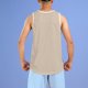 thumbnail image 3 of pstuiky Camiseta sin mangas para hombre, Camiseta deportiva de tirantes con cuello redondo, transpirable, informal, de color liso, para hombre Camisas de hombre l, 3 of 4
