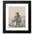 thumbnail image 2 of Jacob van Strij 20x24 Black Modern Framed Museum Art Print Titled - Man Sitting on a Cask on a Wheelbarrow (C. 1787), 2 of 5