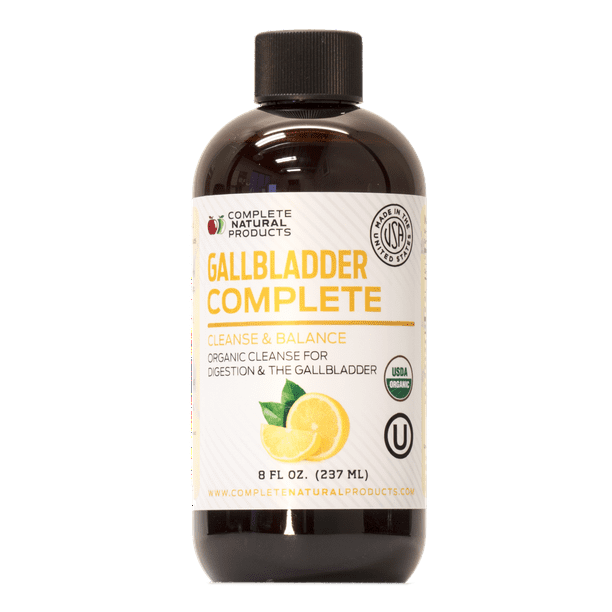 Gallbladder Complete Natural Organic Liquid Gallstones Cleanse, Support, & Sludge Formula