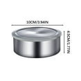thumbnail image 3 of ZZkhGo 5 Piece Stainless Steel Airtight Food Storage Bowl Set with Lids Nesting Mixing Bowls for Refrigeration and Serving, 3 of 7