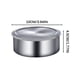 thumbnail image 3 of Cinco cajas de acero inoxidable para conservar alimentos frescos con tapas herméticas | Contenedores herméticos duraderos y sellados para refrigerador | Recipientes multiusos para almacenar aliment, 3 of 5