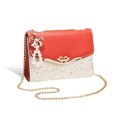 thumbnail image 1 of Mujeres Messenger Bolsa de lentejuelas Moda Single Hombro PU Cadena de cuero Correa Bolso Móvil Teléfono Móvil Flip Bolsas Bolsas Regalos Tipo Rojo 2 Advancent AP008901-08, 1 of 7