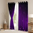 thumbnail image 5 of Erosebridal Black and Purple Curtains Women Ombre Glitter Window Curtains for Bedroom Living Room,Abstract Striped Curtains & Drapes 2 Panels 42"Wx63"L, 5 of 6