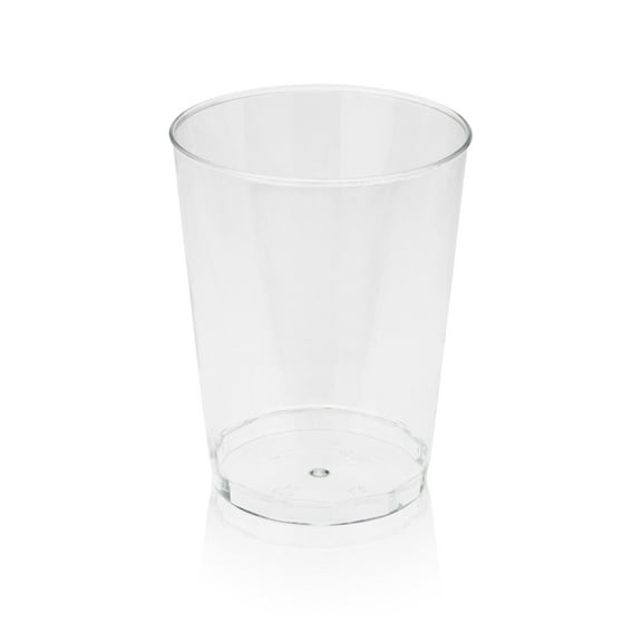 True Clear Plastic Cups, Disposable Glasses for Birthday 10 oz, Set of 50