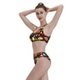 thumbnail image 5 of Daiia Construction Truck printed 2 piece Swimsuit Bikinis for Women High Waisted Racerback Bathing Suits Summer Tummy Control Scoop Neck Swimwear-X-Large, 5 of 8