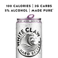 thumbnail image 3 of White Claw Hard Seltzer Blackberry, 6 Pack, 12 fl oz Cans, 5% ABV, 3 of 10