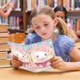 thumbnail image 6 of Haosy Cute Bunny Read Book Notebooks 1-subject Journal 60 Sheets A5 College Ruled Paper Detachable Ring 8.3"x5.7", 6 of 8
