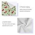 thumbnail image 4 of 3 Sizes of Towel Sets Including Bath Towel Hand Towel and Washcloth for Daily Use Pale Green Cherry Painting, 4 of 8