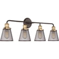 thumbnail image 2 of Quoizel Vault 4-Light 11" Bathroom Vanity Light in Western Bronze, 2 of 3