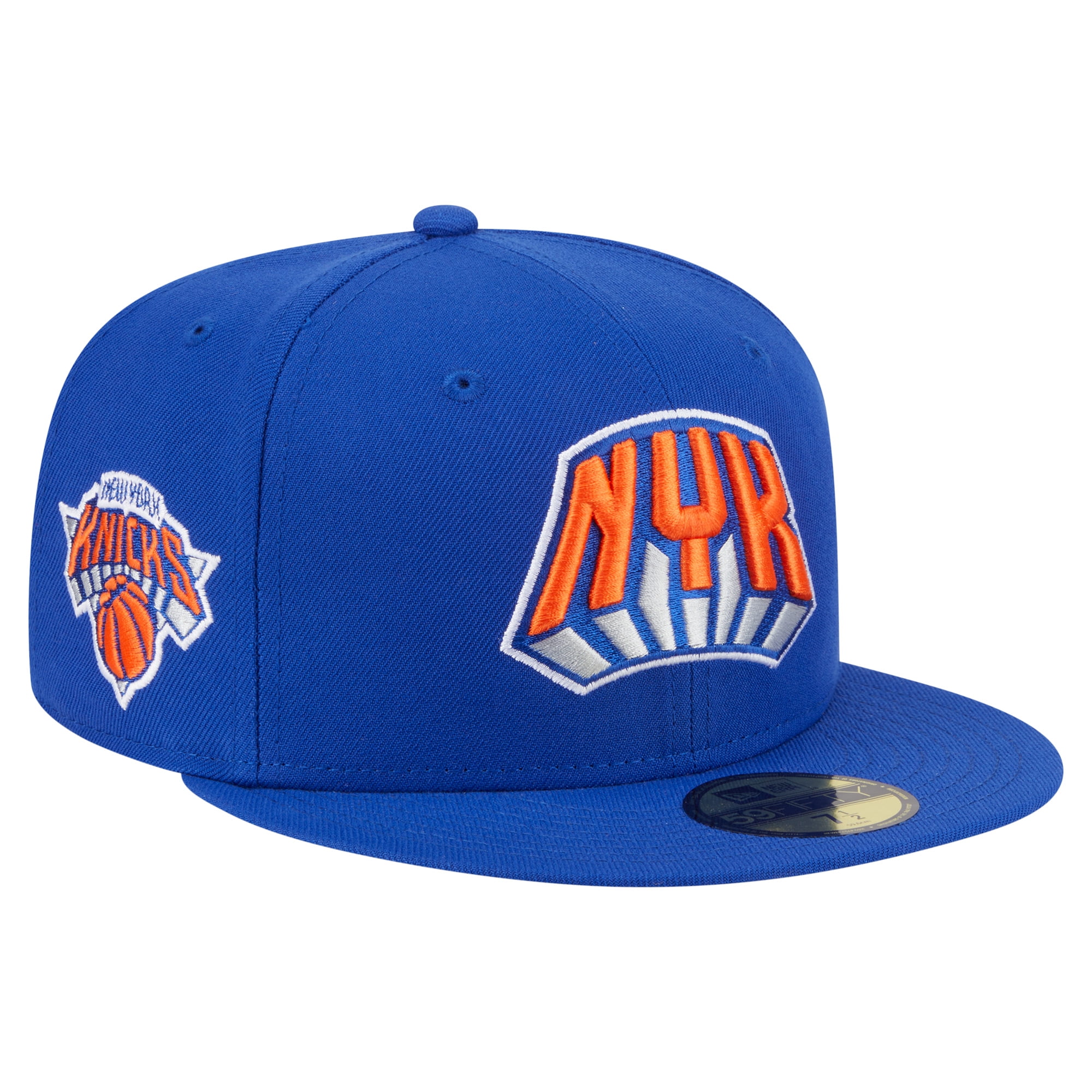 Men's New Era Blue New York Knicks Sport Night Team Shadow 9FIFTY