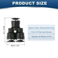 thumbnail image 2 of Uxcell 6 Pcs Y Shape Union Push to Connect Fitting, 1/4" OD Tube Reducer Connector Quick Push Lock Adapter Air Hose Fitting for Pneumatic System Pipeline Connection, Black, 2 of 6