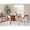 Cream Fabric/Walnut Wood, variant on LumiSource Walnut Wood, Brown PU Anabelle Chair (Set of 2)