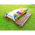 thumbnail image 1 of Birthday Outdoor Tablecloth, Colorful Festive Mood Flying Party Balloons in Surprise Happy Occasion Set Up, Decorative Washable Fabric Picnic Tablecloth, 58 X 104 Inches, Multicolor, by Ambesonne, 1 of 2