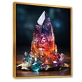 thumbnail image 2 of Designart "Vibrant Energy Crystal Array I" Spiritual Stone Floater Framed Canvas Art Print, 2 of 5