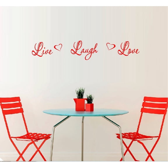 Decal ~ LIVE LAUGH LOVE #5 ~ WALL DECAL, HOME DECOR 6.25" X 36"