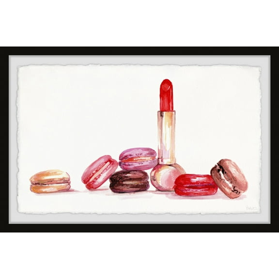 Parvez Taj Lipstick & Macaron Framed Wall Art
