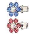 thumbnail image 1 of Shisuyan Barrettes pour Chiots en Forme de Fleur Alliage Strass 2 Pcs 1.1X0.8X0.4In, 1 of 9
