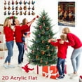 thumbnail image 5 of Chicken Advent Calendar 2025 24 Days Christmas Countdown Calendar 2D Acrylic Funny Chicken Ornaments with Santa Hats Tree Decorations for Home Party Classroom Holiday Displays, 5 of 9