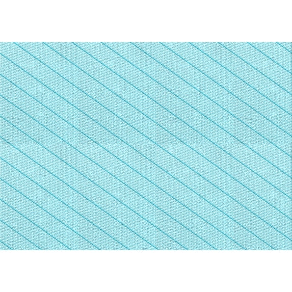 Ahgly Company Indoor Rectangle Patterned Blue Diamond Blue Area Rugs, 8' x 12'