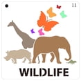 thumbnail image 6 of 16Pcs Children DIY Painting Graffiti Stencil Vividly Theme DIY Painting Stencil Cartoon Hollow-out Template, 6 of 7