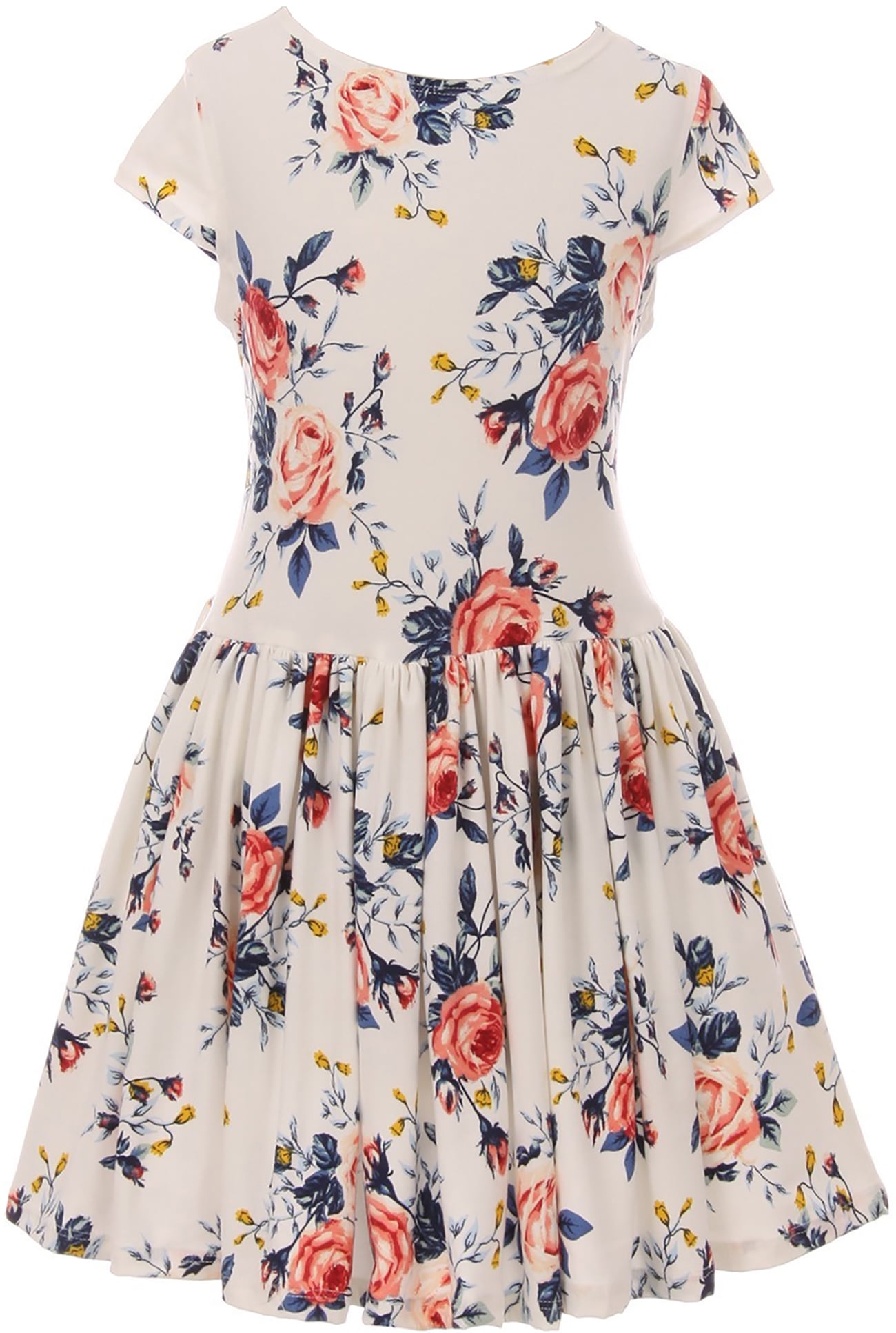 floral print flower girl dresses