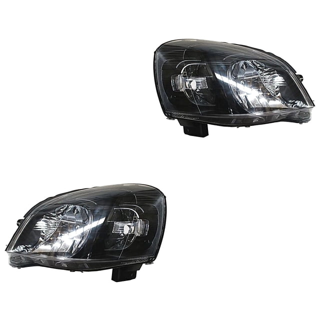 Par de Faros Chevy 2009 A 2012 Chevrolet Fondo negro TYC .