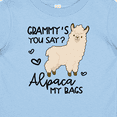 thumbnail image 4 of Inktastic Grammy's You Say Alpaca My Bags Boys or Girls Baby T-Shirt, 4 of 5
