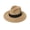 Khaki, variant on Panama Hat Women Men Wide Brim Straw Beach Hat Ribbon Decor Breathable Elastic Fit Summer Sun Hat Vacation Accessory